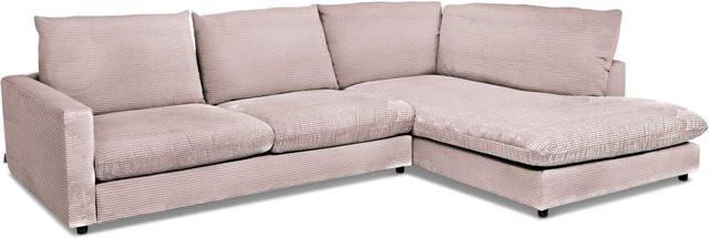 Polsterecke Sansibar Dagebüll in Rosa mit Cord-Bezug, L-Form, B/T/H: 321 x 228 x 84 cm - Bild 1