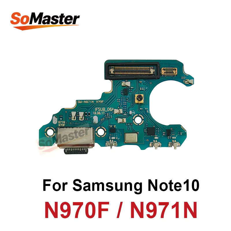 USB-Ladeanschluss-Platine mit Flexkabel für Samsung Galaxy Note 10 Plus Lite N970F N971N N975F N976B N770F mit USB-C Anschluss - Bild 2