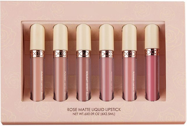 HANDAIYAN Lippenstift Set, 6er Set, Matt, Brown, Damen - Bild 1