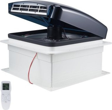 VEVOR RV Dachlüfter 12V mit Fernbedienung, 14 Zoll Ventilator für Wohnmobile mit 10 Geschwindigkeitsstufen und Regenschutz, passend für 14 x 14 Zoll Dachöffnungen - Bild 1