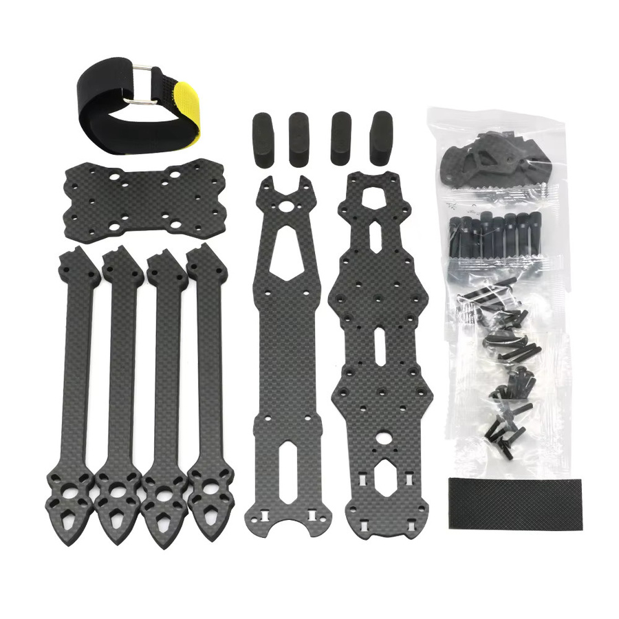Aneegfpv Mark4 V2 TrueX Vollcarbon FPV Drohnenrahmen in Schwarz für 7 bis 10 Zoll Kamera-Kits - Bild 2