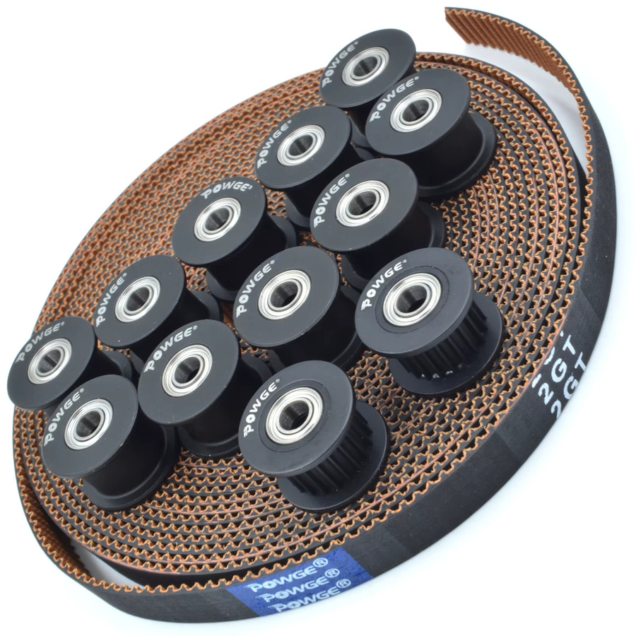 POWGE Silver Creality K1 Max Kit mit 10 Stück 2GT-7,7 RF Zahnriemen 3,5 Meter und 20 Zähne Umlenkrollen mit 4 mm Bohrung für 3D-Drucker - Bild 3
