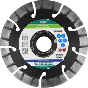 Heller Diamond Blade Universal Performance Diamantscheibe für Beton in Silber, Durchmesser: 350 mm, Bohrung: 20 mm - Bild 1