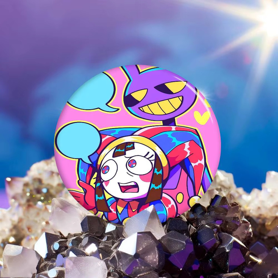 Brosche Anime-A-Amazing Digital Circus, handgefertigt - Bild 5