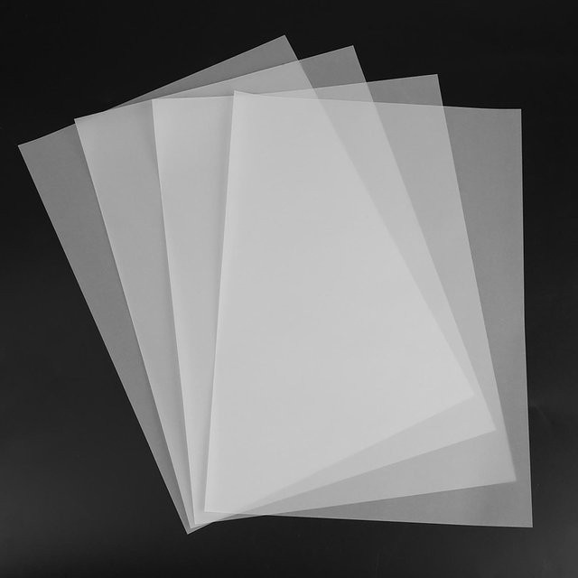 DIYelecs Transparentes Pauspapier A4 in Weiß für Kopieren, Zeichnen und Kalligraphie, 100 Stück - Bild 1