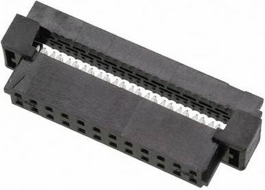 Molex Pfosten-Steckverbinder 24-polig in Schwarz und Gold - Bild 1