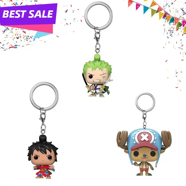 Bandai One Piece Roronoa Zoro Tony Chopper Schlüsselanhänger, Actionfiguren Spielzeug - Bild 1