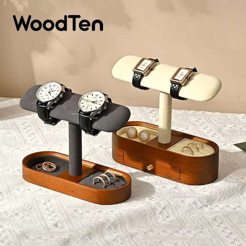 WoodTen Uhren Display Ständer, Massivholz, Unisex - Bild 2