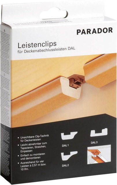 Parador Leistenclip Braun für DAL Deckenabschlussleisten mit Schraubbefestigung - Bild 1