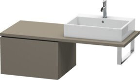 Duravit Unterschrank L-Cube in Grau matt mit einer Auszug, Breite: 62 cm, Tiefe: 54,7 cm, Höhe: 40 cm - Bild 1