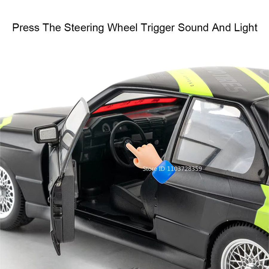 RMZ city M3 Miniaturmodell Supercar, Spielzeug Sportwagen, 1:24, Metall, mit Licht und Sound - Bild 3