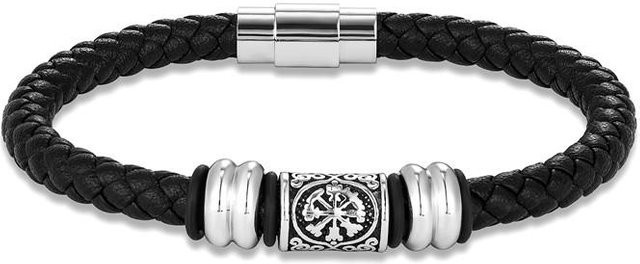 YULIN Armband, Edelstahl, Schwarz, Unisex, 19cm - Bild 1