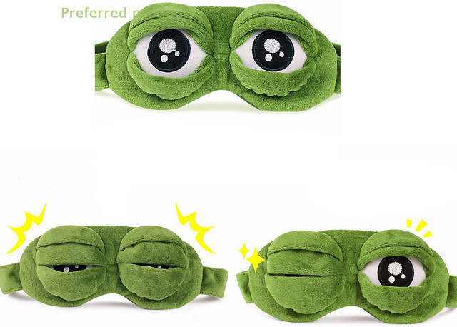 KuZHEN 3D-Schlafmaske mit Frosch, Unisex - Bild 1