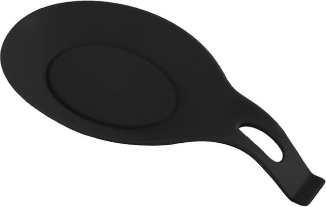 Hitzebeständige Silikon Löffelablage und Untersetzer von Yiran Furniture in Schwarz - Bild 1
