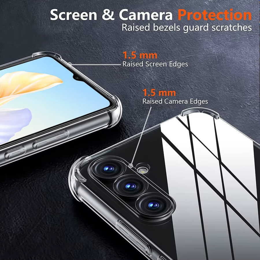 Transparente stoßfeste Silikonhülle für Samsung Galaxy S25 S24 S23 S22 Ultra Plus FE A55 A35 A25 A15 A54 A34 A24 A14 - Bild 3