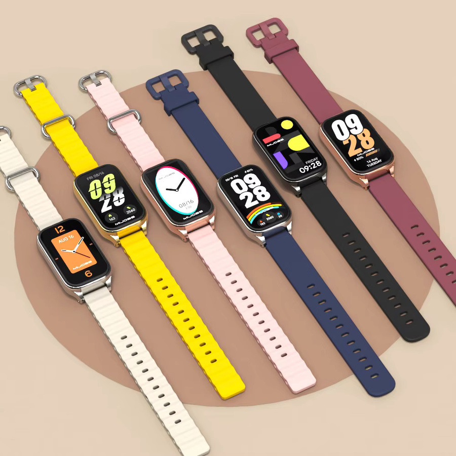 MIJOBS Uhrenarmband Xiaomi Mi Band 9 Active, Mi Band 8 Active, Silikon, Blau - Bild 1