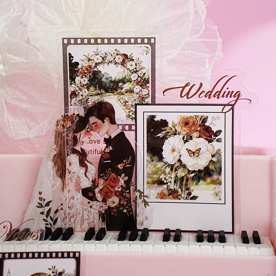 Etori Life Love for a Lifetime Hochzeitsthema Aufkleber, 15 Stück, Multicolor, Scrapbook-Zubehör für Laptop, Telefon und Fotoalbum - Bild 4