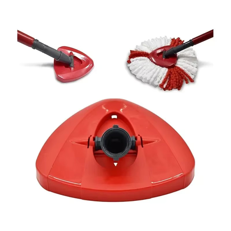 O-Cedar Spin Mop Base Disc Dreiecksscheibe aus Kunststoff in Rot für 360 Grad rotierendes Moppzubehör - Bild 2