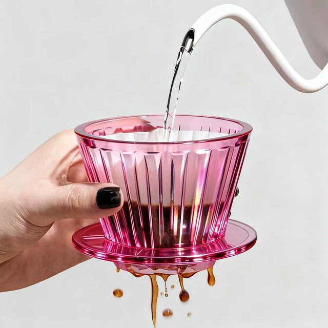 YRP Kaffee-Dripper B75 mit Kristallauge in Blau, hitzebeständiger Kaffeefilter für 1-2 Tassen, Barista-Werkzeug - Bild 1