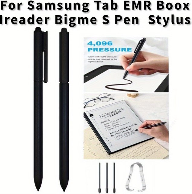 Samsung Elektromagnetischer Stift für Grafiktablets in Schwarz mit 4096 Druckstufen, Neigungsunterstützung und elektronischer Radierfunktion - Bild 1