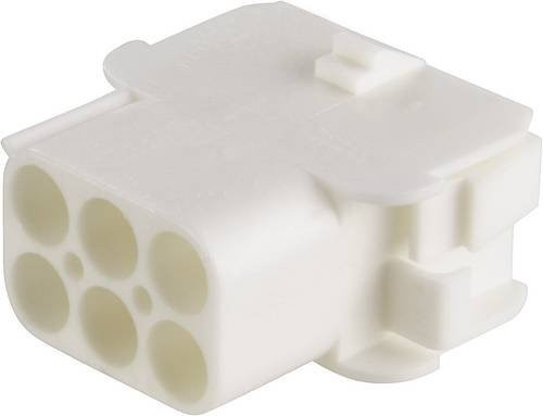 TE Connectivity Universal-MATE-N-LOK Buchsengehäuse-Kabel in Weiß, 6 Polzahl, Rastermaß: 6,35 mm, Artikelnummer: 926682-3 - Bild 1