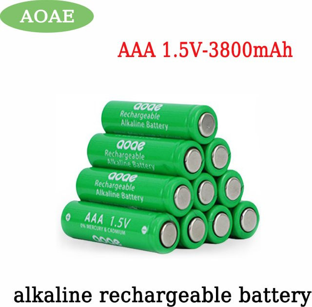 YPWP AAA 1,5 V Akku, 3800 mAh, wiederaufladbarer Lithium-Ionen-Akku in Grün - Bild 1