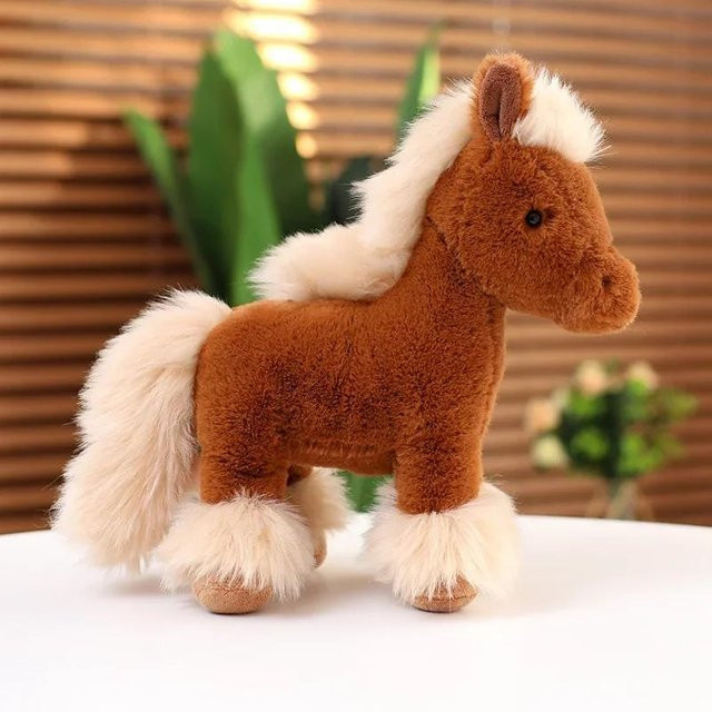 Kidsly Pferd Plüschpuppe, Plüschtier, 25cm, ab 14 Jahren - Bild 1