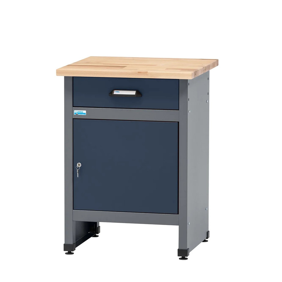 Küpper Werkbank eintürig mit 1 Schublade, Dunkelblau, B/T/H: 84 x 60 x 60 cm - Bild 2