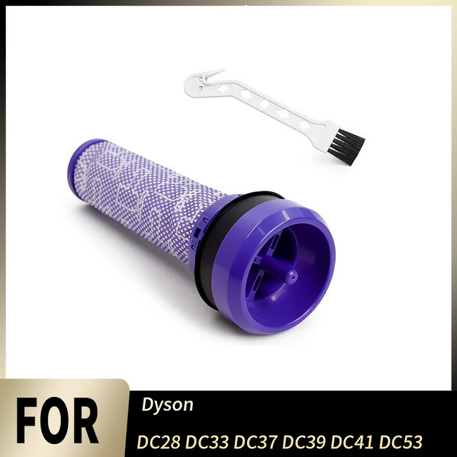Dyson Ersatzfilter mit Bürstenteilen in Purple für DC28 DC33 DC37 DC39 DC41 DC53 Staubsauger, waschbarer Vorfilter - Bild 1