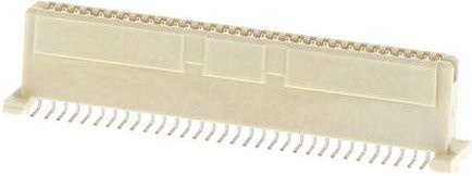 Molex Mezzanine-Steckverbinder beige mit Goldkontakten, 64 Pol, Rastermaß: 1 mm, Artikelnummer 714392164 - Bild 1