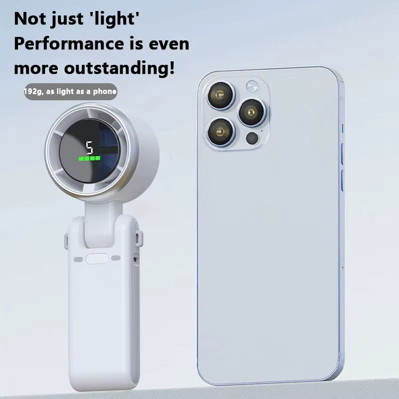 Xiaomi 3-in-1 Mini-Ventilator mit 5 Geschwindigkeitsstufen, wiederaufladbarem Akku und USB-Ladefunktion, Weiß - Bild 3