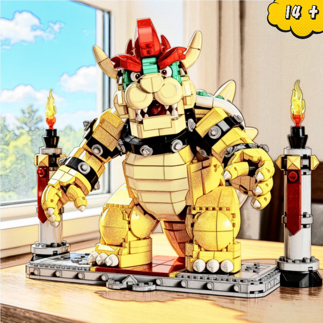 Hot Toys Super Mario Bowser Bausteine-Modell, DIY-Bausteine - Bild 1