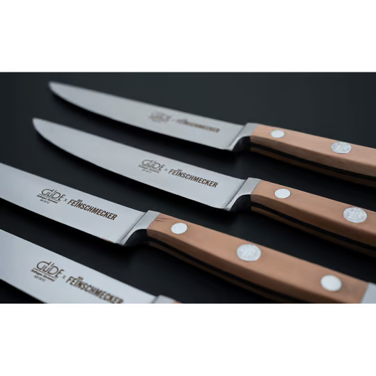Güde x Der Feinschmecker Steakmesser 4er-Set in Braun - Bild 2