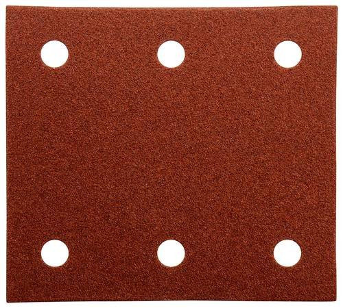 Makita Schwingschleifpapier mit Klett für Holz und Metall, Körnung 100, B: 11,5 cm x L: 10,2 cm, 10 Stück - Bild 1