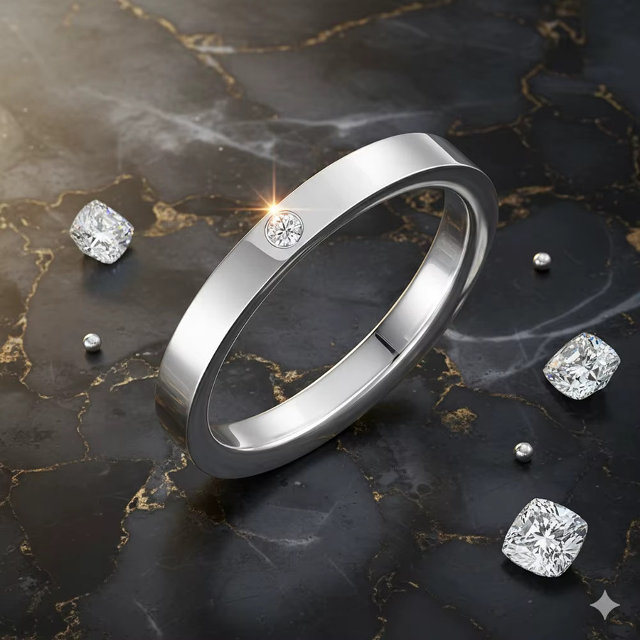 Ring Edelstahl, Zirkonia, Silber, Damen - Bild 2