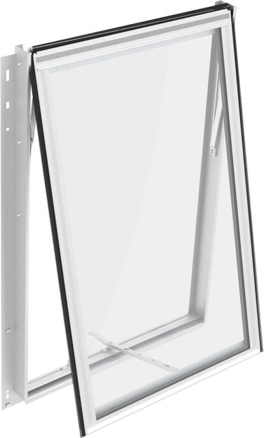 Vitavia Seitenfenster H für Gewächshäuser aus eloxiertem Aluminium mit 3 mm ESG-Glas, silberfarben, B: 55,4 cm, H: 87,6 cm - Bild 1