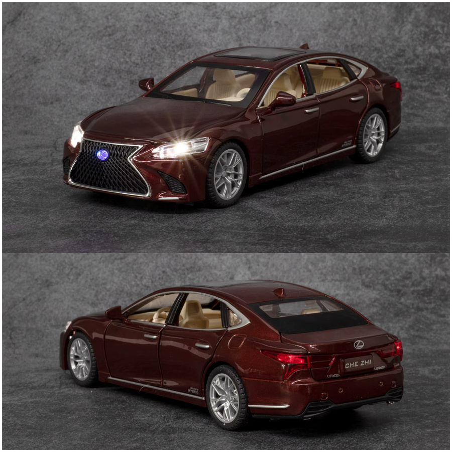 Maisto LS500 Automodell, 1:32, Limousine, mit Sound und Licht, Rot - Bild 5