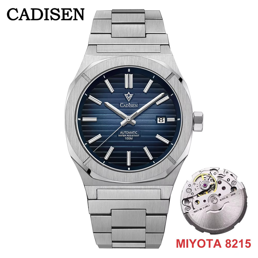 CADISEN Taucheruhr, Automatik, Edelstahl, Saphirglas, Grün, Herren - Bild 5