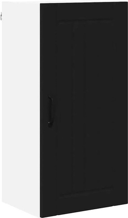 vidaXL Küchenschrank in Schwarz mit Regalfächern und Schranktüren, B/T/H: 40 x 31 x 80 cm