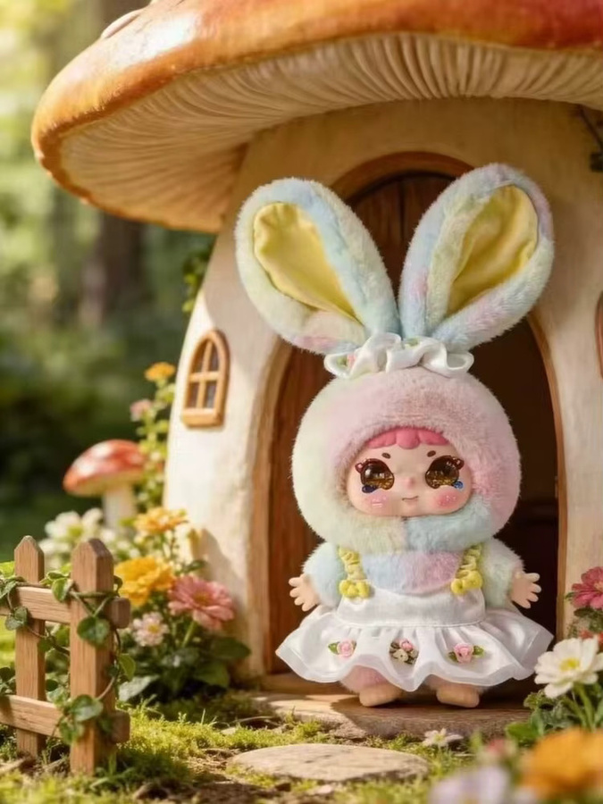 Jiimo Kleine Prinzessin Waldtraum-Serie, Kaninchen-Stoffpuppe, Plüsch-Überraschungsbox - Bild 2
