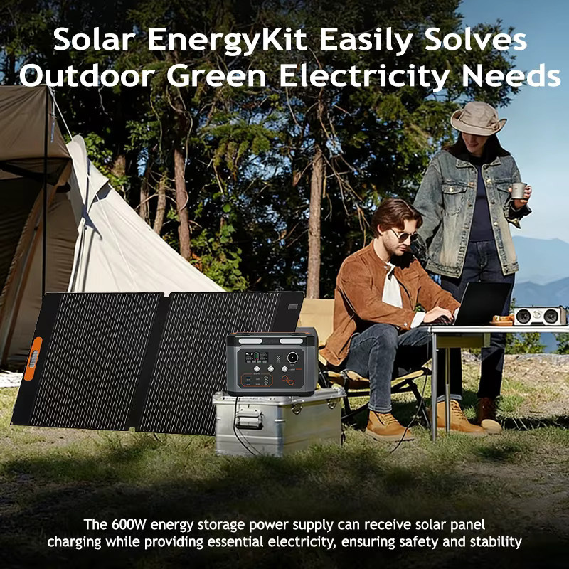 CHUBAN Tragbare Powerstation 500W mit 100000mAh Kapazität und optionalem 100W Solarpanel, Solargenerator in Schwarz mit reiner Sinuswelle, 220V und USB-C-Anschluss - Bild 7