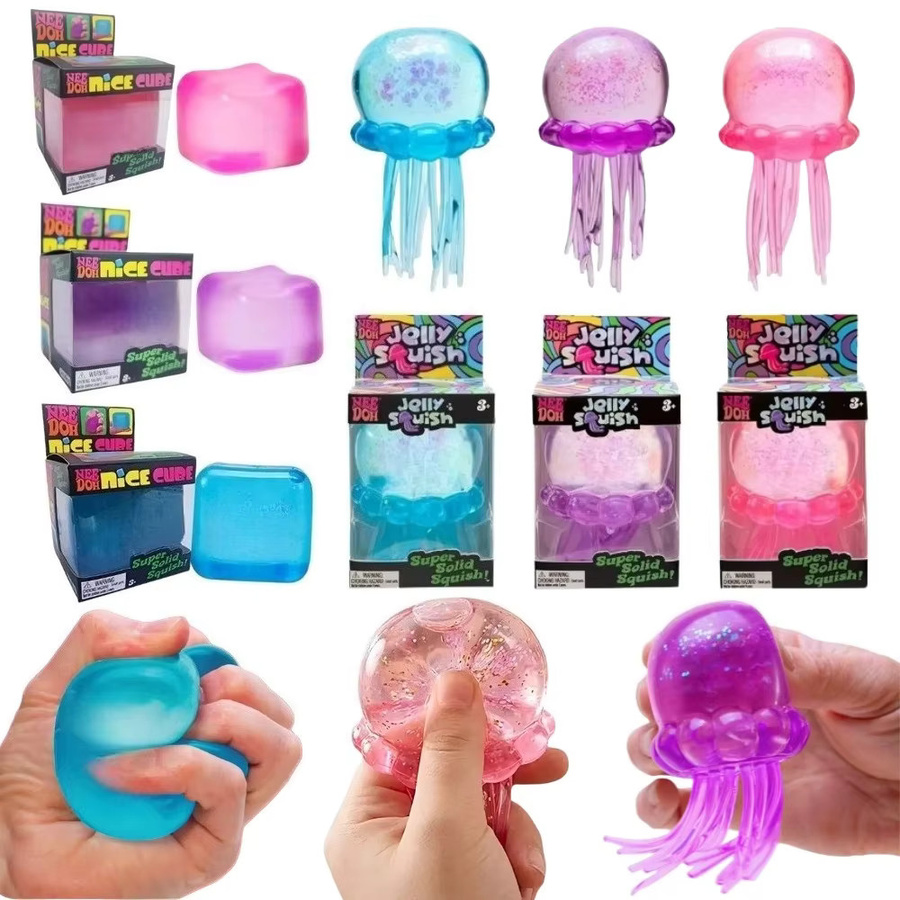 Nee Doh Jelly Hops Oktopus Squishy, Wasserdichtes Fidget-Wasserspielzeug, ab 3 Jahren - Bild 2