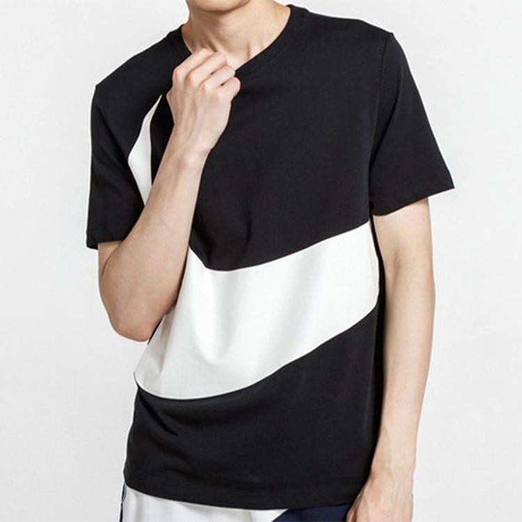 Nike Sportswear Big Swoosh Kurzarm T-Shirt, Herren, Schwarz - Bild 2