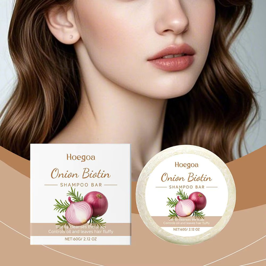 eelhoe Zwiebel- und Biotin-Shampoo-Seife, 60g, Unisex, Rosmarinextrakt - Bild 4