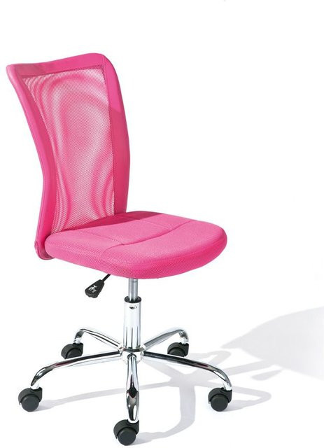 INTER LINK Drehstuhl Bonnie in Pink mit Rollen und Stoffbezug, B/T/H: 56 x 43 x 80 cm - Bild 1