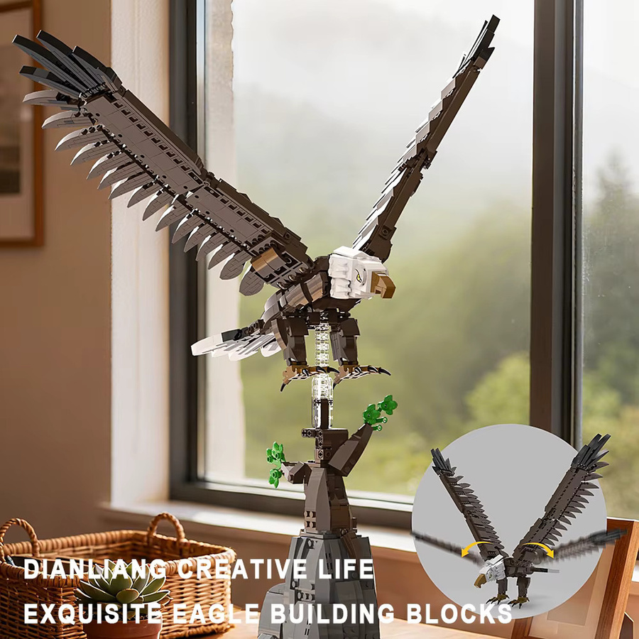 yangkili Weißkopfseeadler, Bausteine, Tiermodell, Montageset - Bild 2