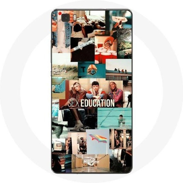 Handyhülle für Huawei P8 Lite mit Sex Education Maeve Wiley und Otis Milburn Motiv in Multicolor - Bild 1