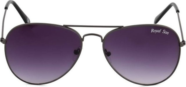 Royal Son Sonnenbrille Aviator, Metall, blau, Herren, Vollrand, verspiegelt - Bild 1