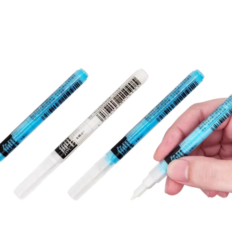 DINGYI STATIONERY Aquarell Masking Fluid Mark Pen in Weiß und Blau für flüssige Kunst mit 0,7 mm und 3 mm Stärke - Bild 2