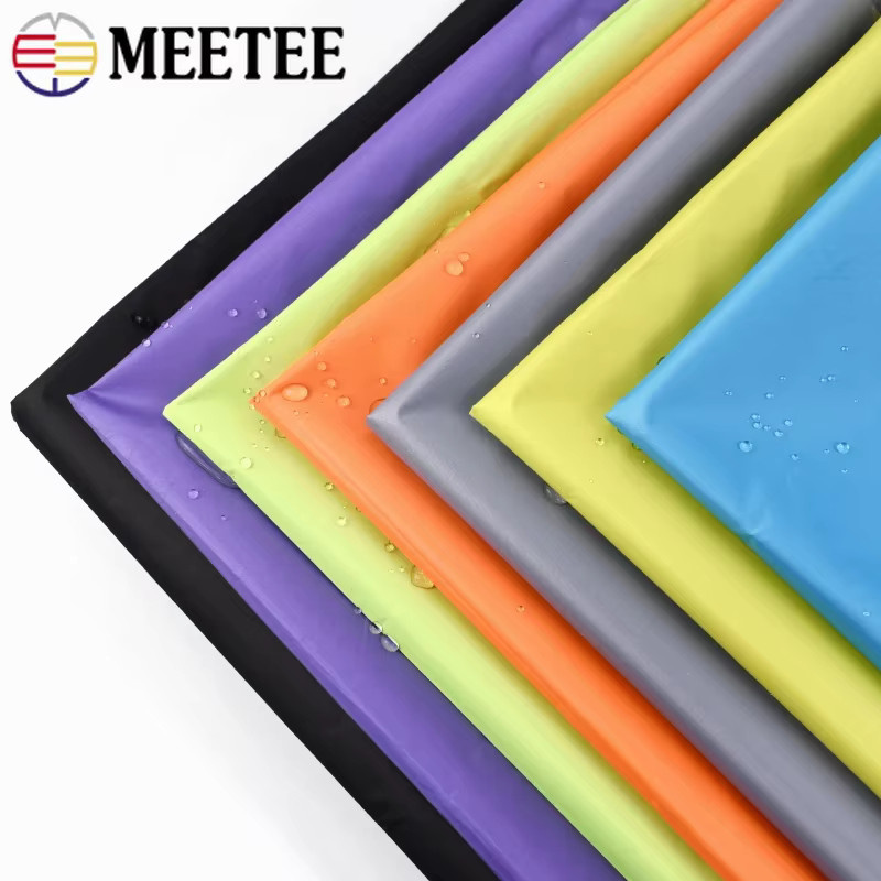 Meetee Ripstop-Stoff aus Polyester, wasserdicht und silberbeschichtet, Farben: Silber, Grün, Mehrfarbig, B/H: 100-500 x 148 cm - Bild 3